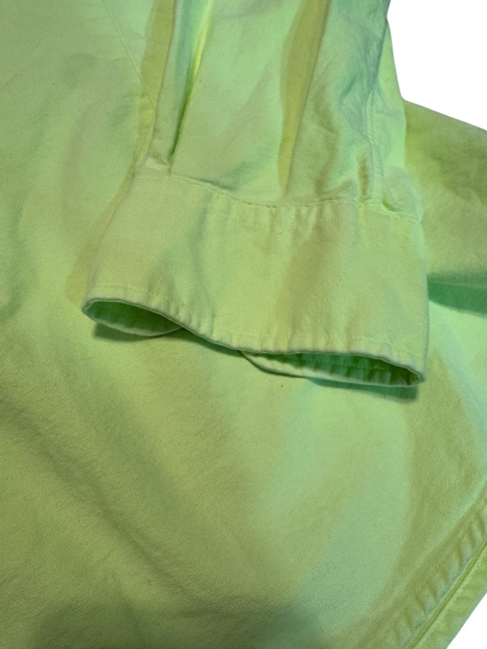 Ralph Lauren Neon Yellow-Green Custom Fit Button Down Shirt Women's Size XL - Picture 10 of 16